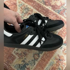 Black adidas sambas